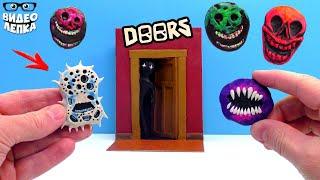 Новые Монстры из Роблокс ДВЕРИ  Doors: The Backdoor Roblox ► Видео Лепка