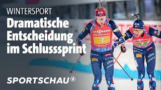 Biathlon-WM: Dramatisches Finale in der Staffel | Sportschau