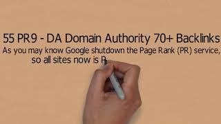 55 PR9   DA Domain Authority 70+ Backlinks