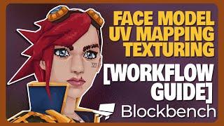 UV Mapping and Texturing Face Model Guide | Blockbench Tutorial