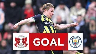 GOAL | Kevin De Bruyne | Leyton Orient 1-2 Man City | Fourth Round | Emirates FA Cup 24-25