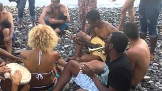 Cabo Verde artists jammin @ Ribeira da Barca