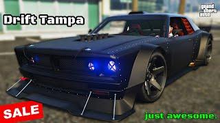 Drift Tampa Aggressive Build & Review | GTA Online | SALE | Ford Mustang / Dodge Dart | NEW!