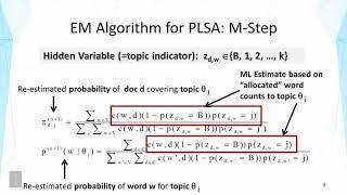 Text Mining and Analytics || 02 14 2 14 Probabilistic Latent Semantic Analysis PLSA Part 2 00 10 15