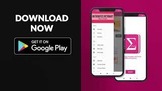 MATHS DICTIONARY APP