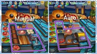 Cooking Fever - The Seashore Level 40 (3 Stars) With & W/O Automatic Machine