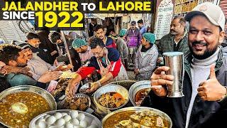 Lahori Mutton Chanay, Jalandher Halwa Puri | Best Nashta in Lahore | Pakistani Street Food