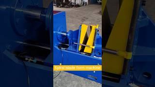 Spiral blade form machine #spiralblade #screwconveyor #blade #conveyor #augerconveyor #auger #screw