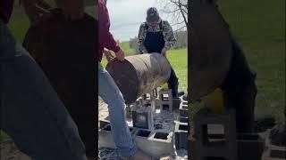How to make charcoal #charcoal #kiln #farmlife #welding #welder #diy #fyp #reels