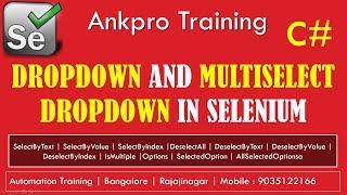 Selenium with C# 20 - Selenium Select Element - Handling of drop down and multi select dropdown menu