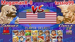 Super Street Fighter II X: Grand Master Challenge - MegamanX-8 vs tessio99