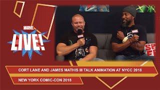 Marvel Animation's Cort Lane & Black Panther voice actor James Mathis III at NYCC 2018