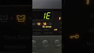 LG washing machine IE error explained #shorts