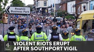 Police injured in Southport riots after stabbing of children