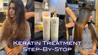 Keratin Treatment Step-By-Step || GK Keratin कैसे करे || Keratin Treatment Easy Technique || video