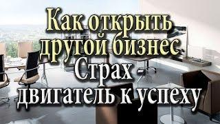 Как открыть другой бизнес  Страх двигатель к успеху  Счастье в прогрессе