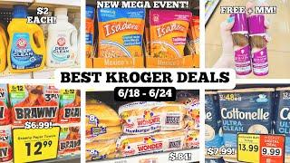 BEST KROGER DEALS | NEW KROGER MEGA EVENT | 35 EASY COUPON DEALS TO SAVE MONEY | 6/18 - 6/24