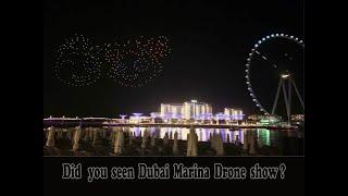 Dubai Marina Drone show 2021(JBR)/Shopping Festival Drone show in  UAE/Anjalikas Vlogs/