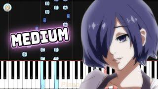 Tokyo Ghoul:re OP - "Asphyxia" - MEDIUM Piano Tutorial & Sheet Music