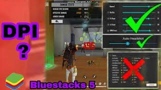 "DPI" Settings Free Fire For Pc //Best DPI For Emulator Bluestacks 5//RAZIB GAMING.