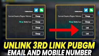 Easy Way to Unlink 3rd Link Email/Phone - PUBG Mobile