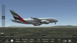 Emirates A380-800 Landing