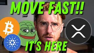 PEPE COIN, CARDANO ADA & XRP RIPPLE Will SEND after THIS***!!!!