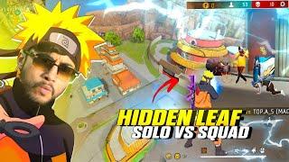 Hidden Leaf Village Naruto Solo Vs Squad Gameplay | Free Fire Max