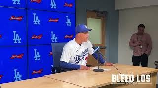 The Bleed Los Podcast - #Dodgers Manager Dave Roberts Post Game from Dodger Stadium