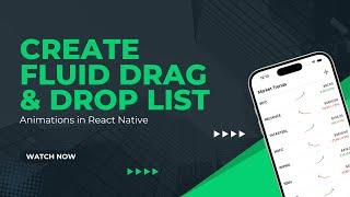 Create Fluid Drag & Drop List Animations in React Native for Enhanced UX