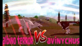 Roblox Dinosaur Simulator - Albino Terror VS Avinychus