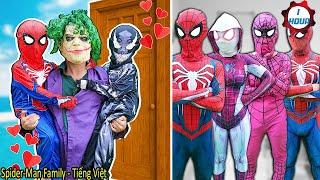 Nhện Nhí và Venom nhí giúp đỡ JOKER bị mất trí nhớ - Tổng Hợp Video Hay Nhất|| Spider-Man Family