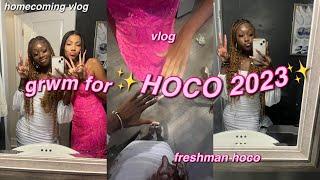 GRWM FOR HOMECOMING + VLOG 2023 *freshman year* 