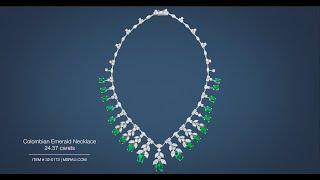 Colombian Emerald Necklace (24.37 carats) | M.S. Rau