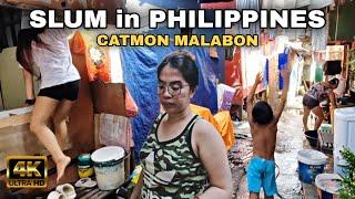 Extreme Hidden Poverty in Malabon City Philippines [4K] 