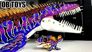 CUSTOM MATTEL SNAP SQUAD MOSASAURUS OMEGA 09 | TOY DINOSAUR | JURASSIC WORLD THE GAME | DINO REPAINT