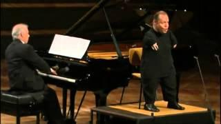 Thomas Quasthoff & Daniel Barenboim performs Gute Nacht of Schubert's Winterreise