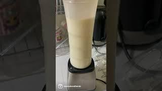 Easy healthy banana juice with #Moulinex personal #blender