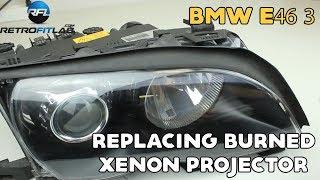 BMW E46 3 | Replacing burned Bi-Xenon HID projector in Bosch AL headlight Repair and Upgrade DIY