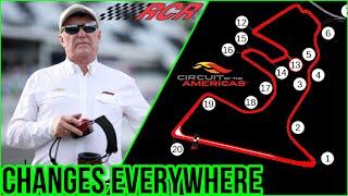 RCR announces competition changes, COTA announces new layout for NASCAR