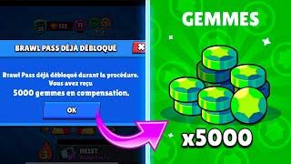 NOUVEAU: 5'000 GEMMES GRATUITES !!  ( le plus gros GLITCH de L'HISTOIRE est LÀ )