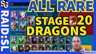 [RAID SHADOW LEGENDS] ALL RARE DRAGONS 20