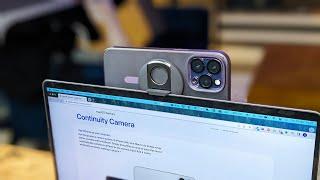 The Belkin MagSafe iPhone Webcam Mount + Continuity Camera Review!