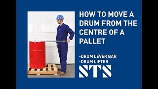 Taking Drum Off Pallets with a Drum Lifter & Lever Bar (LEV01 & LEV02)