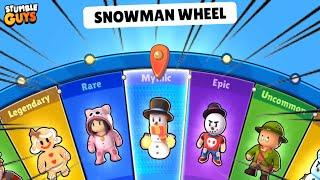 I Want FLAMING SNOWMAN  MYTHIC SKIN | SNOWMAN WHEEL - Stumble Guys