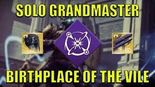 Solo Birthplace of the Vile Grandmaster - Void Warlock [Destiny 2]