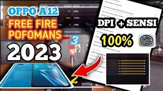 OPPO A12 FREE FIRE TEST 2023 - SECRET HEADSHOT TRICK (DPI + SENSI)️ FREE FIRE HIGHLIGHT..