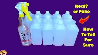 Is Your OLD 99% Rubbing Alcohol The REAL Stuff?