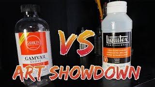 Gamvar vs Liquitex  | Acrylic Paint Varnish Review