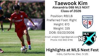 Taewook Kim 2024 MLS Next Fest Highlights